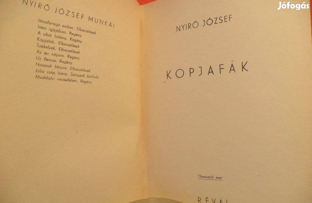 Nyirő József Kopjafák