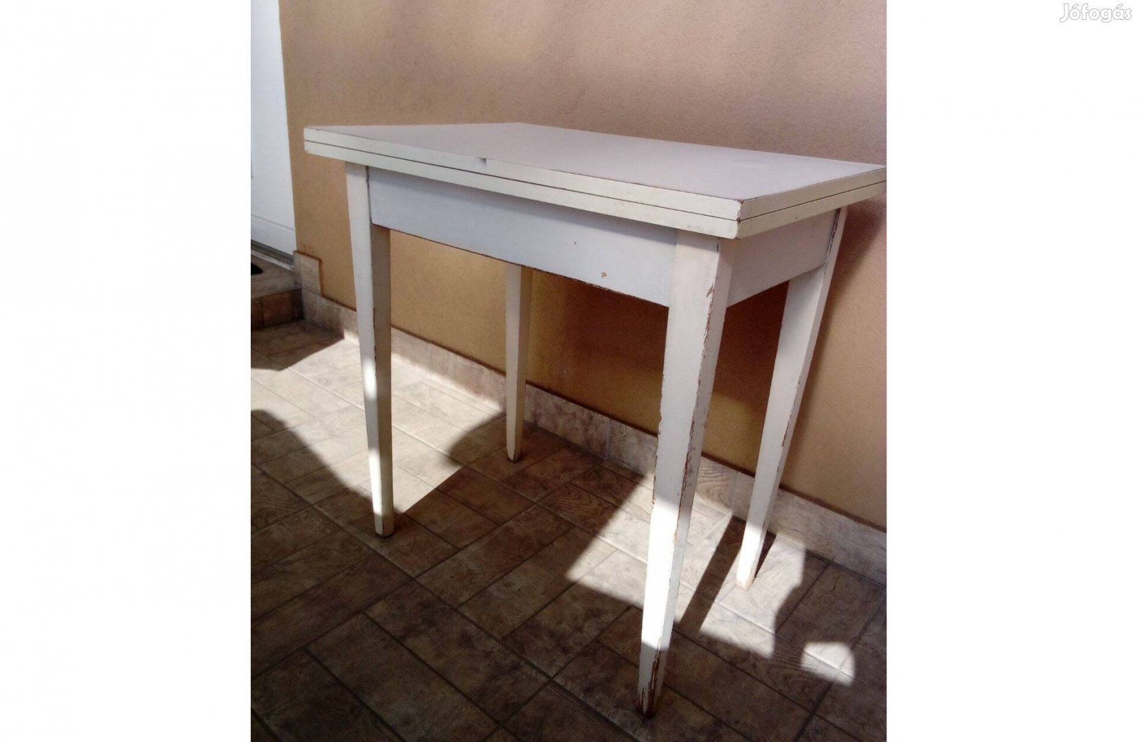 Nyitható étkezőasztal erős fa szerkezet 78x50-100cm laptop asztal