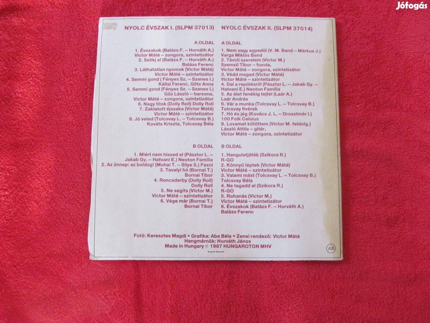 Nyolc évszak dupla LP /Dolly-Roll, R-GO, Neoton /