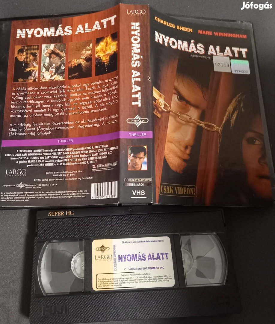 Nyomás alatt - thriller vhs - nagytok