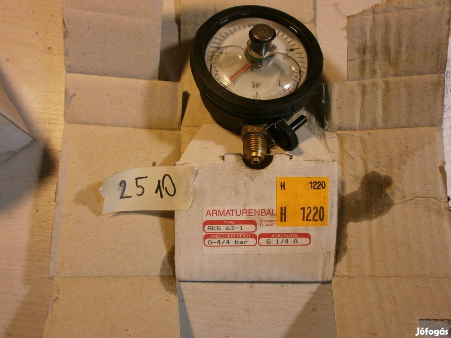 Nyomásmérő óra manométer csillapított ( 2510)
