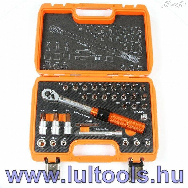 Nyomatékkulcs, 1/4", 5-25 Nm