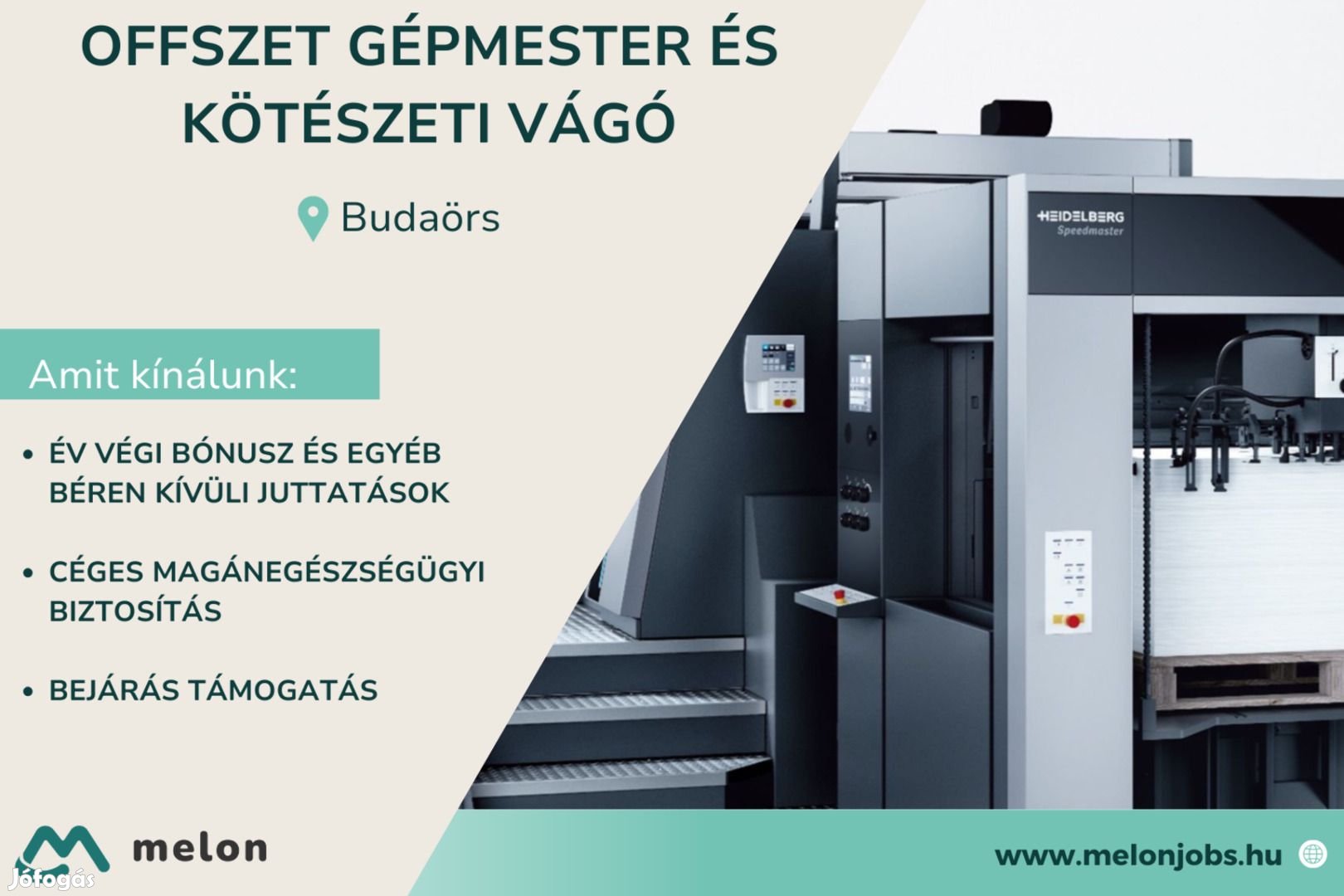 Nyomdai állás budaörsön - offszet gépmester és kötészeti