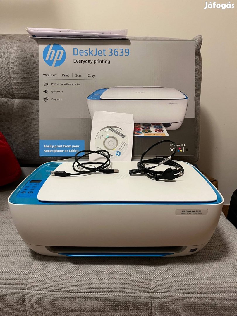 Nyomtató multi HP deskjet 3639 scanner fénymásoló 2020. évi