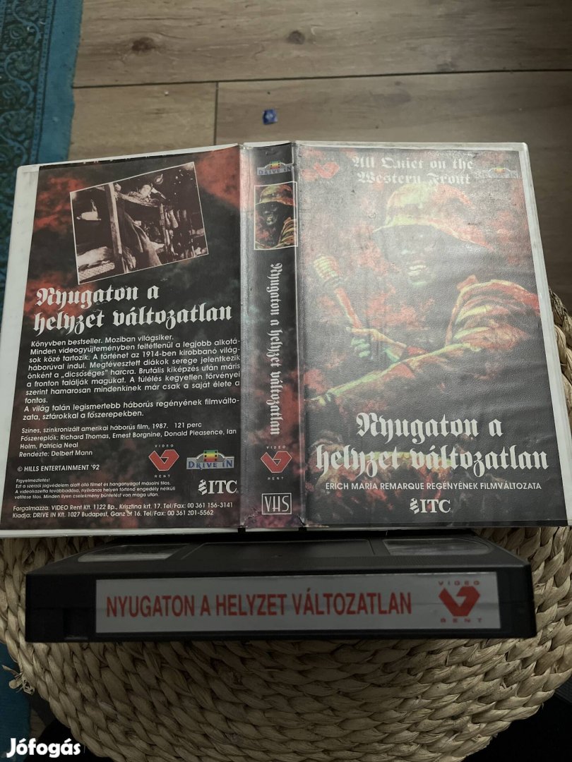 Nyugaton a helyzet változatlan vhs film