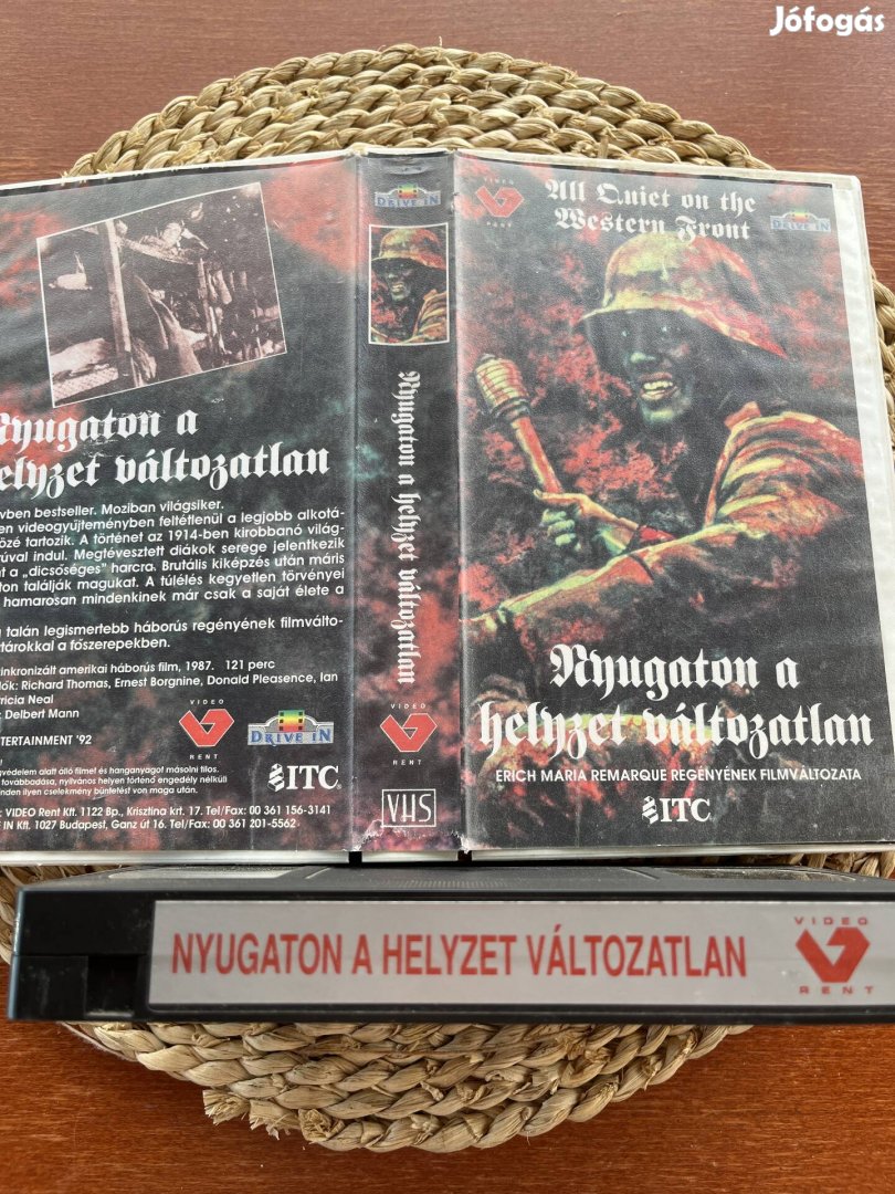 Nyugaton a helyzet változatlan vhs kazetta