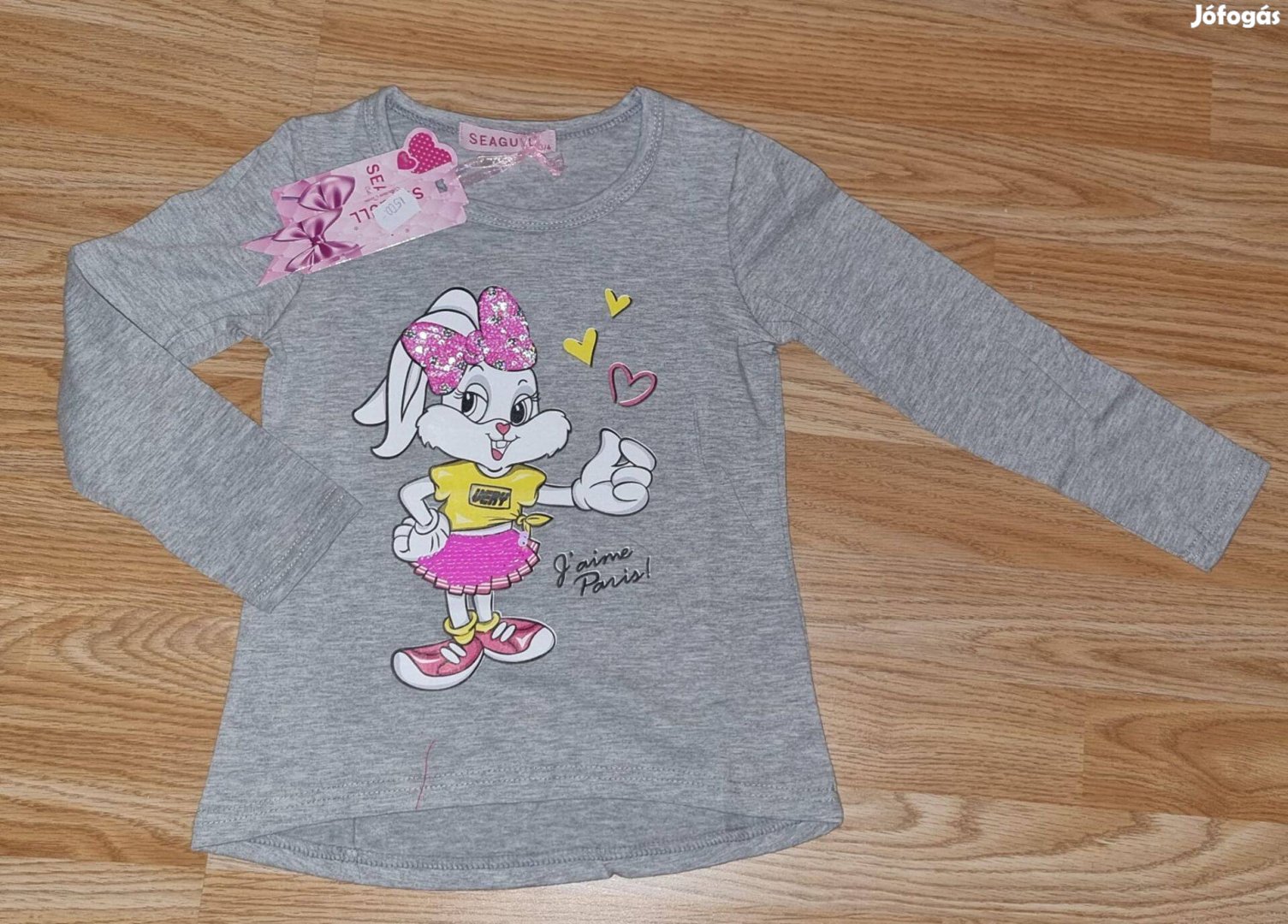 Nyuszis mintás hosszú ujjú póló 3 féle szín