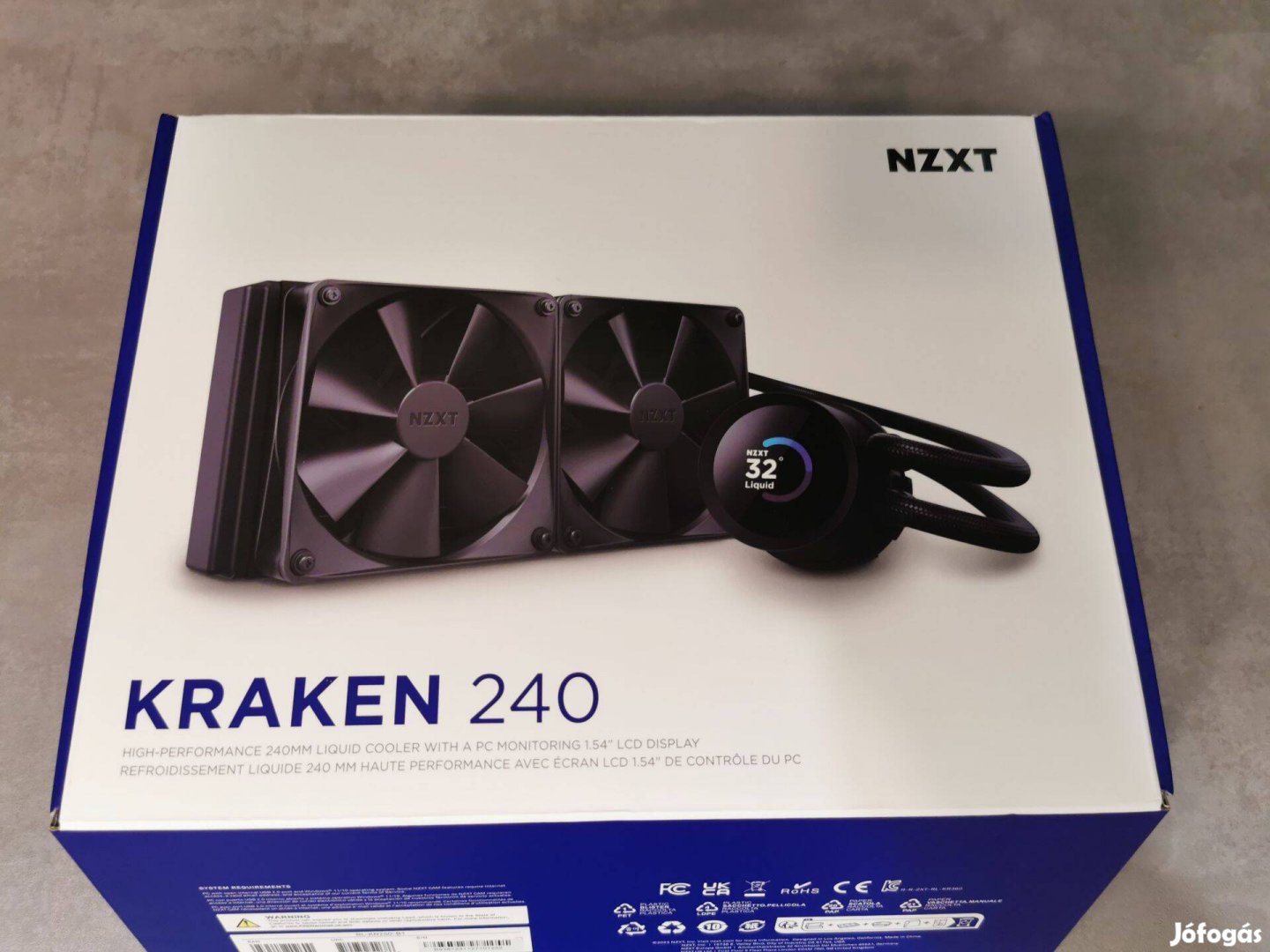 Nzxt Kraken 240 AIO, garanciális