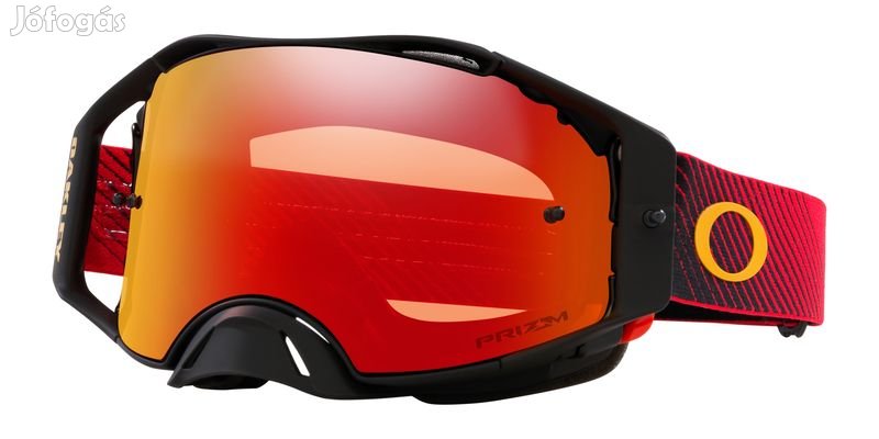 OAKLEY Airbrake MX védőszemüveg - Piros Áramlás Prizm MX Fáklya Lencse