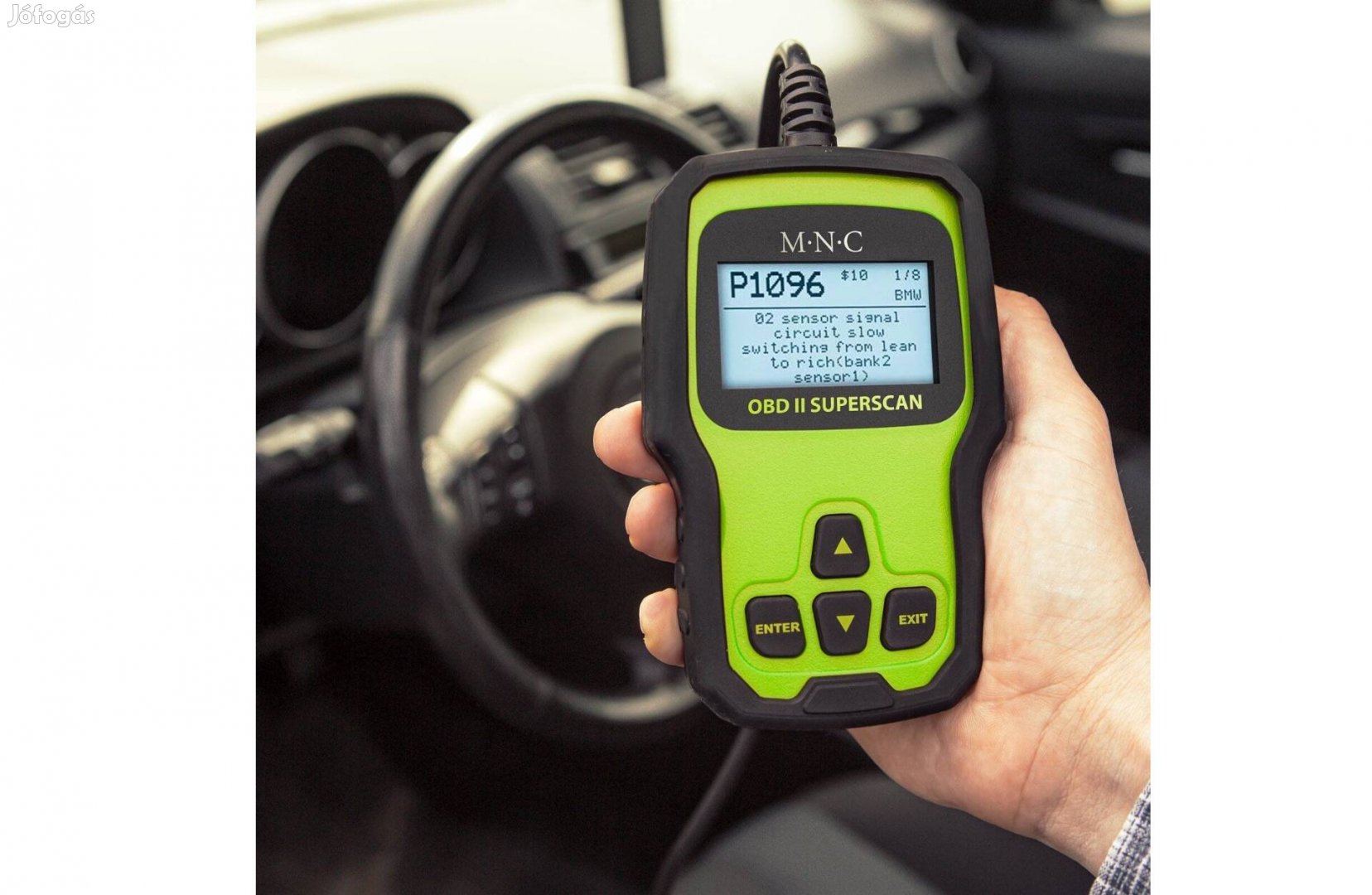 OBD2 Hibakód kiolvasó autó diagnosztikai eszköz - 12V magyar nyelvű