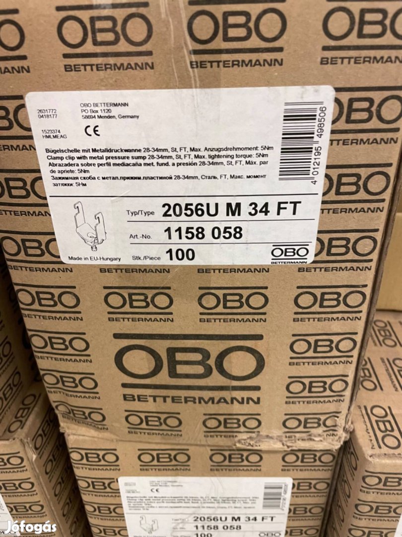 OBO 2056U M 34 FT Kengyeles bilincs eladó