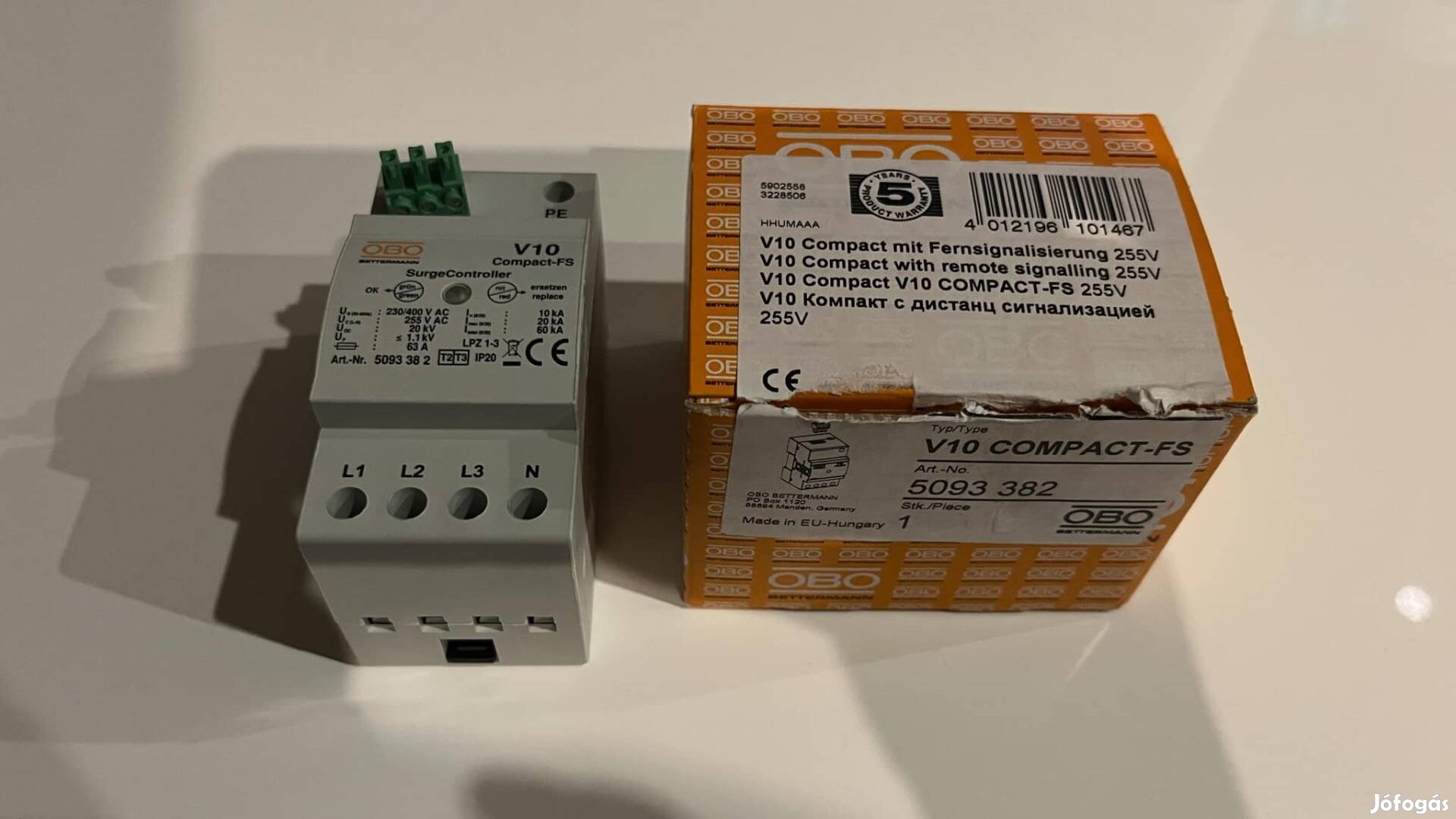 OBO Bettermann 5093382 V10 Compact-FS V10 Compact Túlfeszültségvédelem