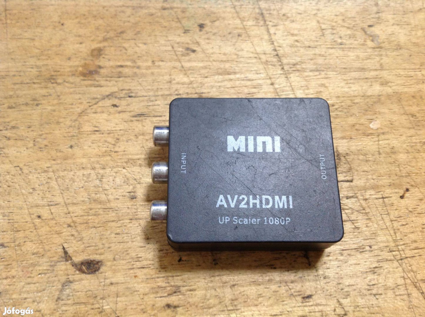 OEM Mini AV(RCA) HDMI konverter, 1080p, videó és sztereó hang