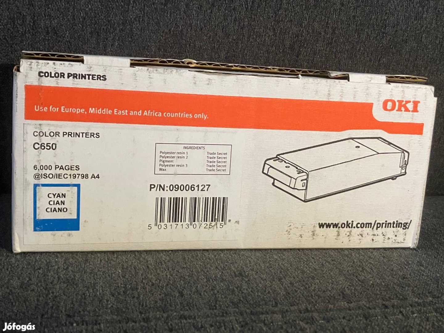 OKI C650 Cyan toner