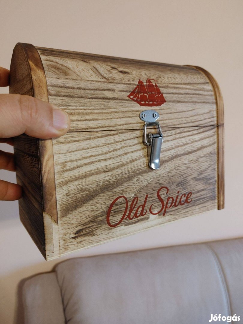 OLD Spice fa kincsesláda új