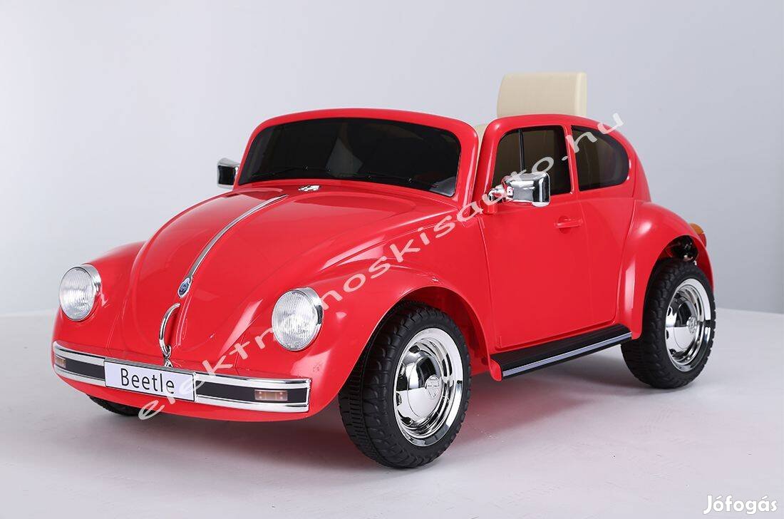 OLD VW Beetle piros 1 személyes elektromos kisautó - Akciós!