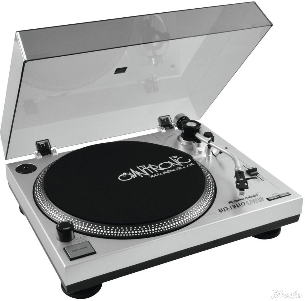 OMNITRONIC BD-1380 USB Turntable sil