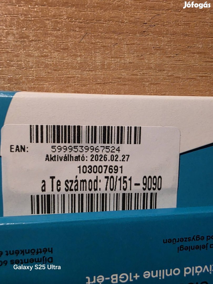 ONE Könyü Telefonszám 151.90.90.