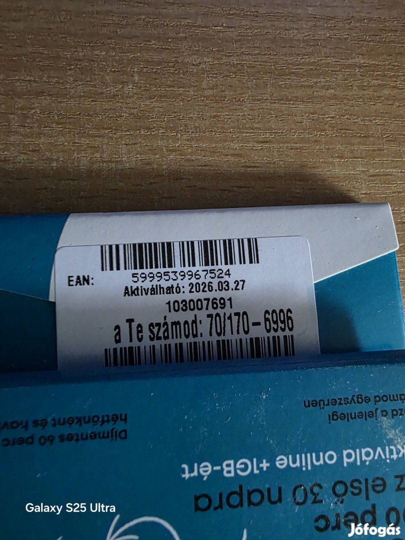 ONE Könyü Telefonszám 170.6996.
