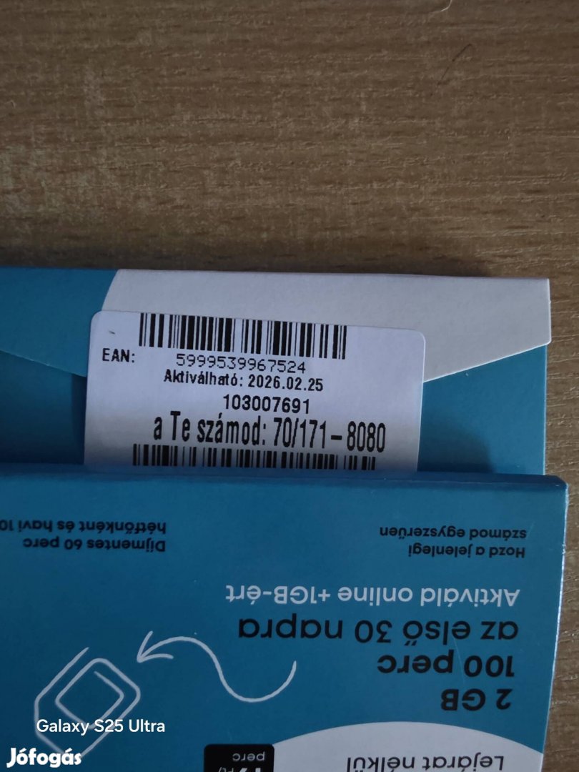 ONE Könyü Telefonszám 171.80.80.