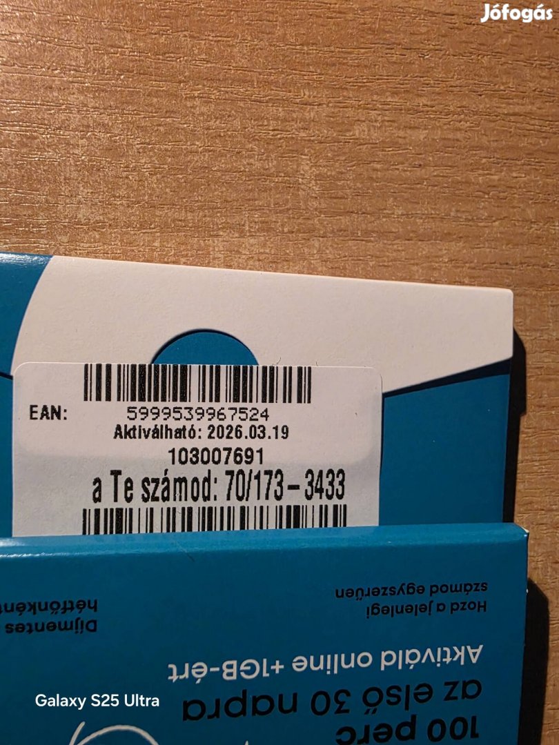ONE Könyü Telefonszám 1733433