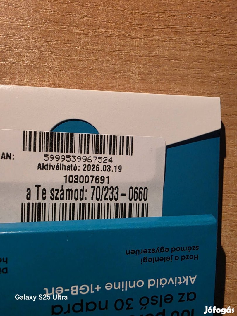 ONE Könyü Telefonszám 233.0660.