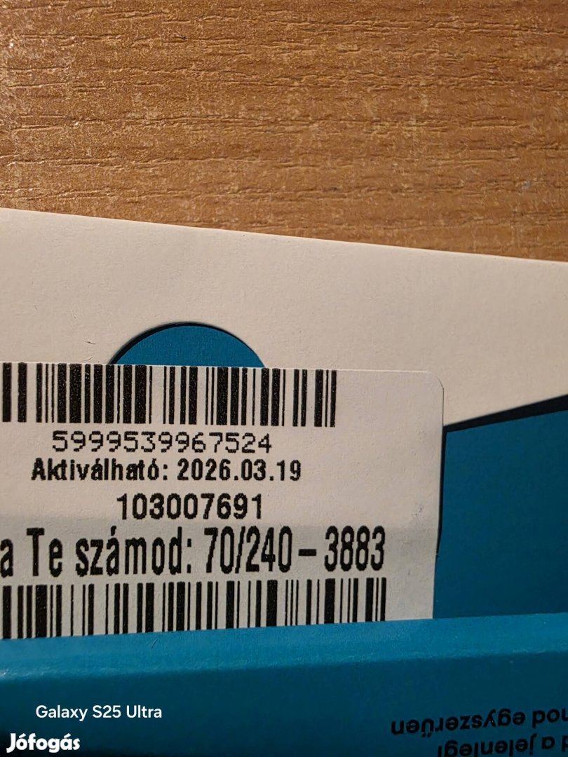 ONE Könyü Telefonszám 240.3883.