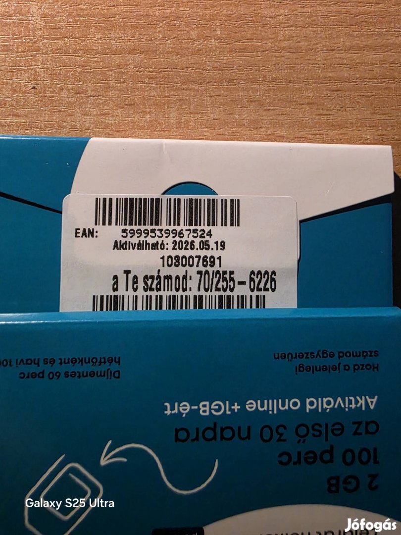 ONE Könyü Telefonszám 255.6226.
