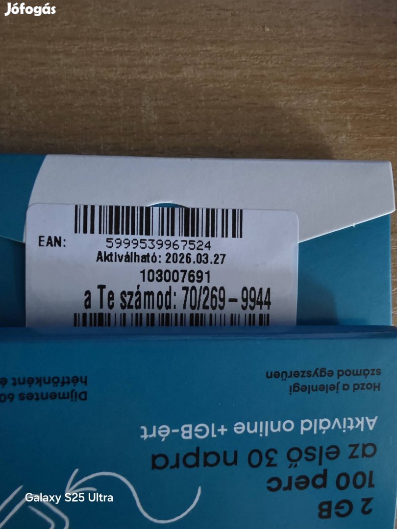 ONE Könyü Telefonszám 2699944