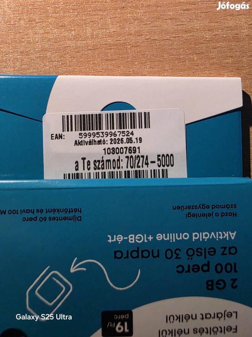 ONE Könyü Telefonszám 274.5000.