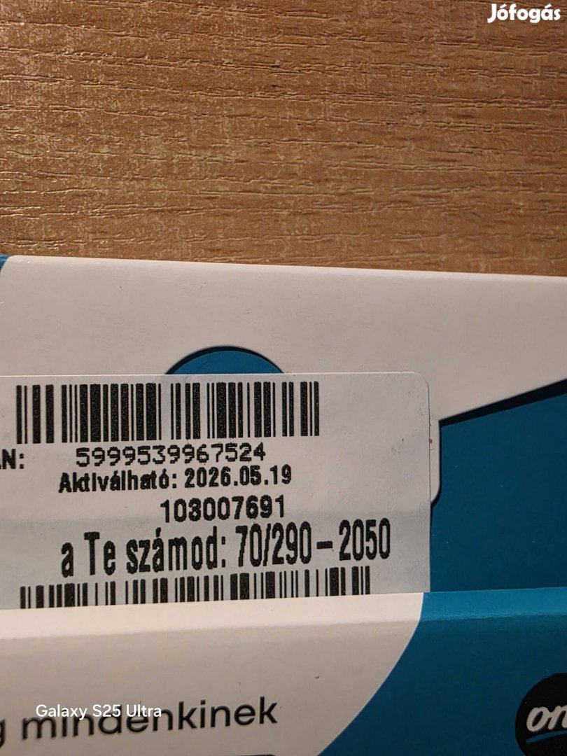 ONE Könyü Telefonszám 290.20.50.