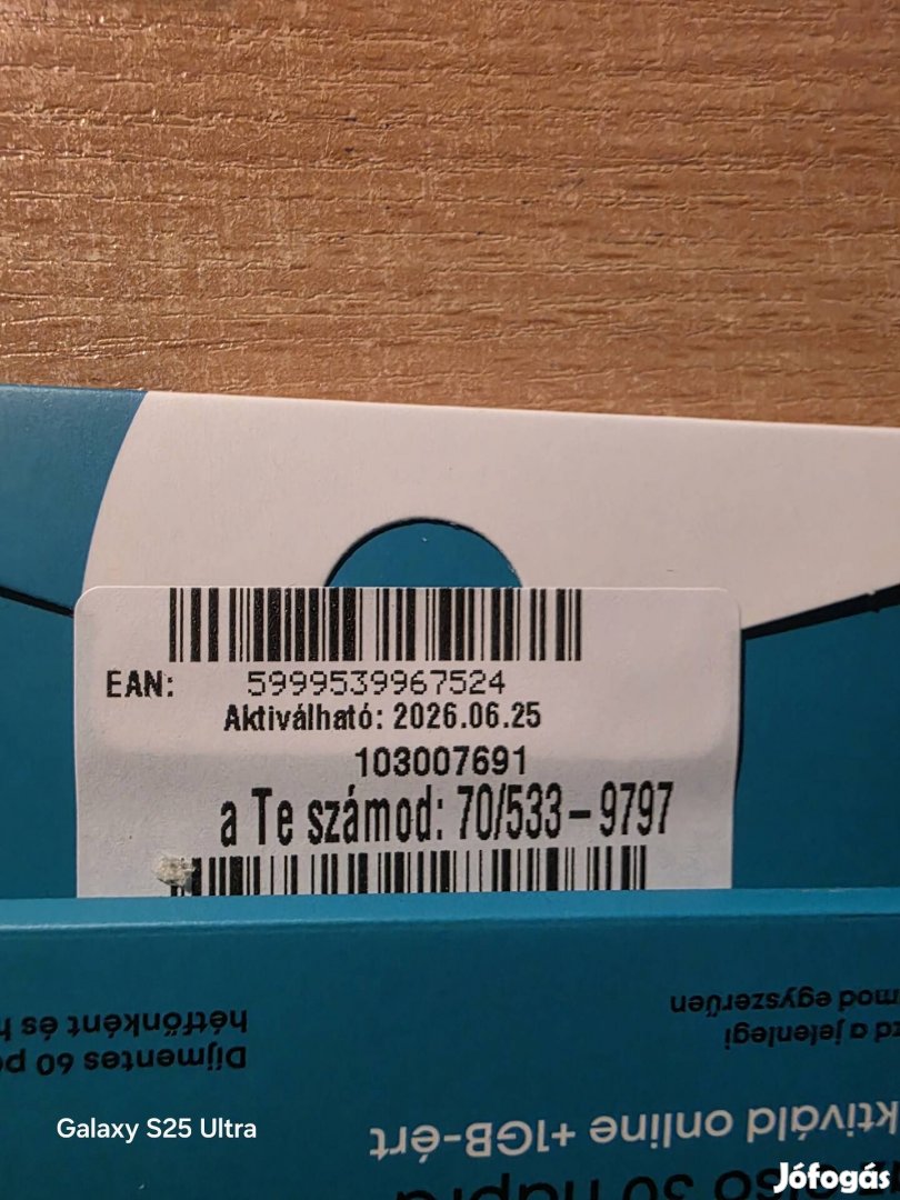 ONE Könyü Telefonszám 533.97.97.