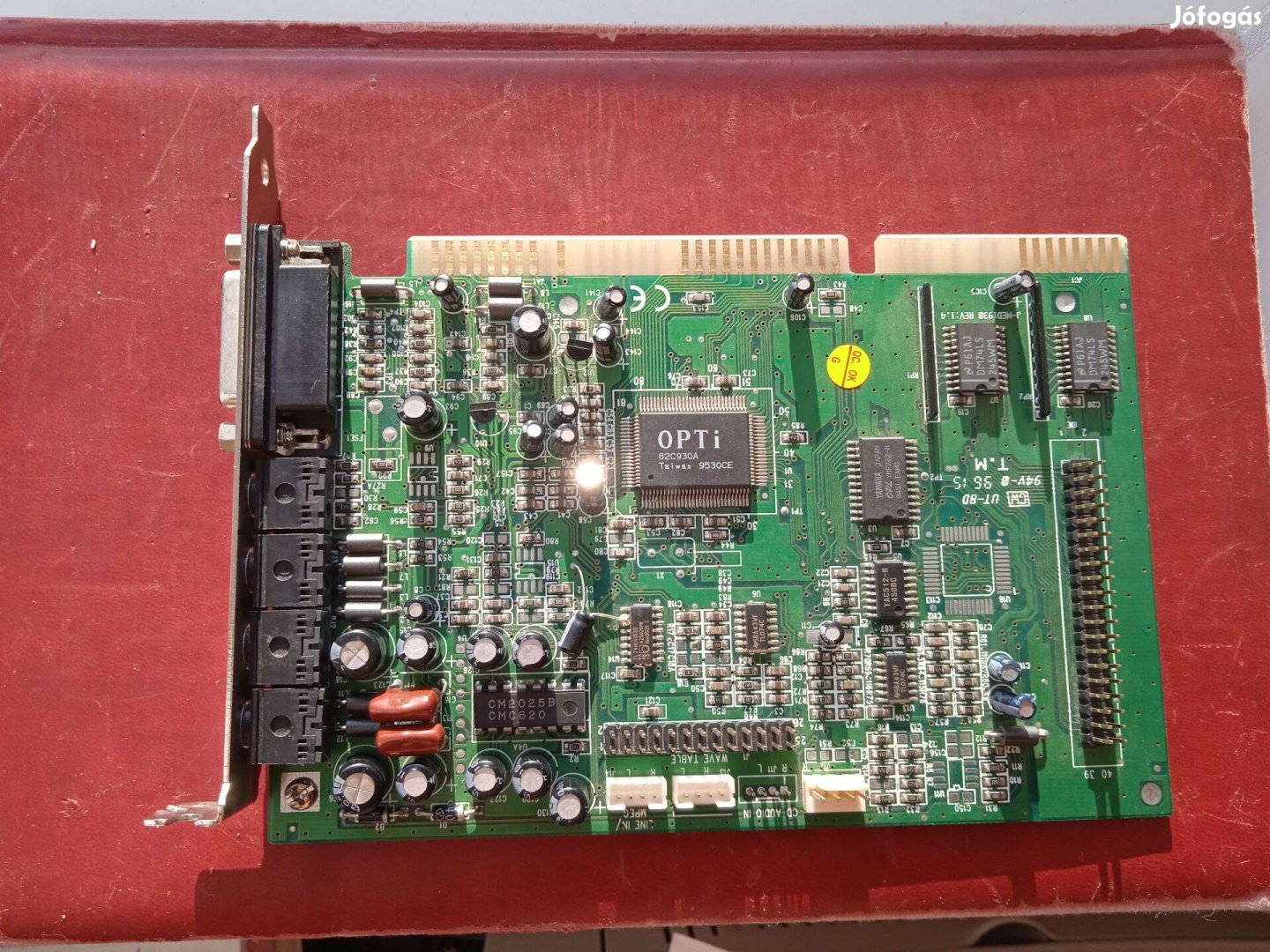 OPTI 82C930 hangkártya játékvezérlő porttal , használt ,tesztelt