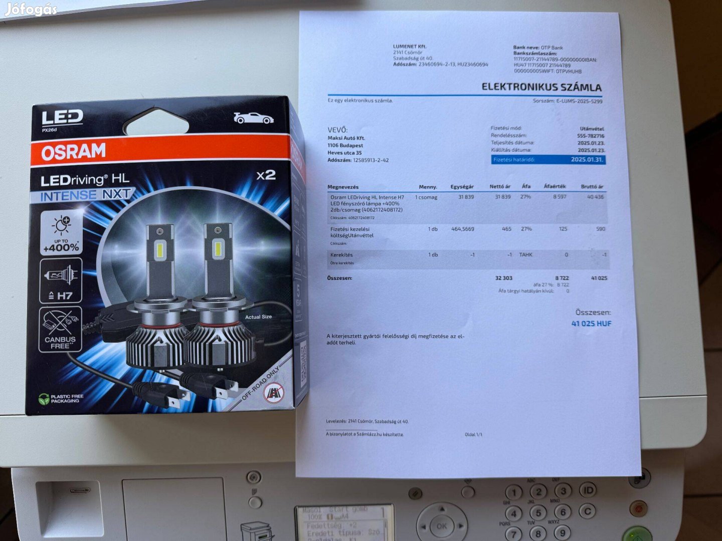 OSRAM LED riving HL 400% Vadiúj!Áron Alul!