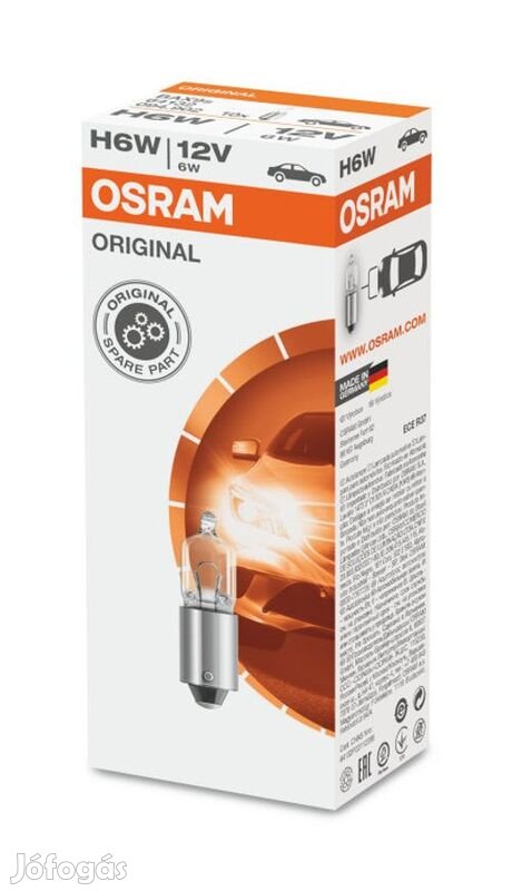 OSRAM Original Line H6W izzók 12V 6W - 10 darab