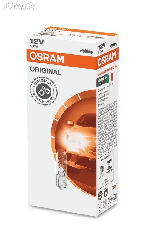 OSRAM Original Line izzók 12V 1,2W - 10 darabos csomag