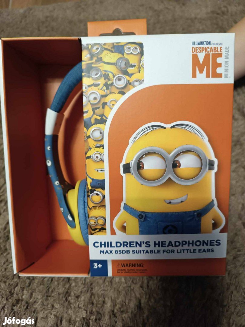 OTL Minions gyermek fejhallgató új!