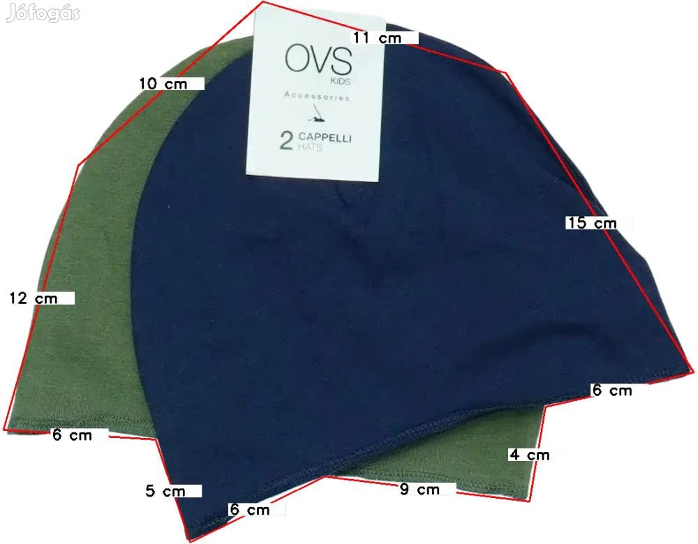 OVS Új (címkés) Fiú 2 részes szett - Sapka (Méret: 98)