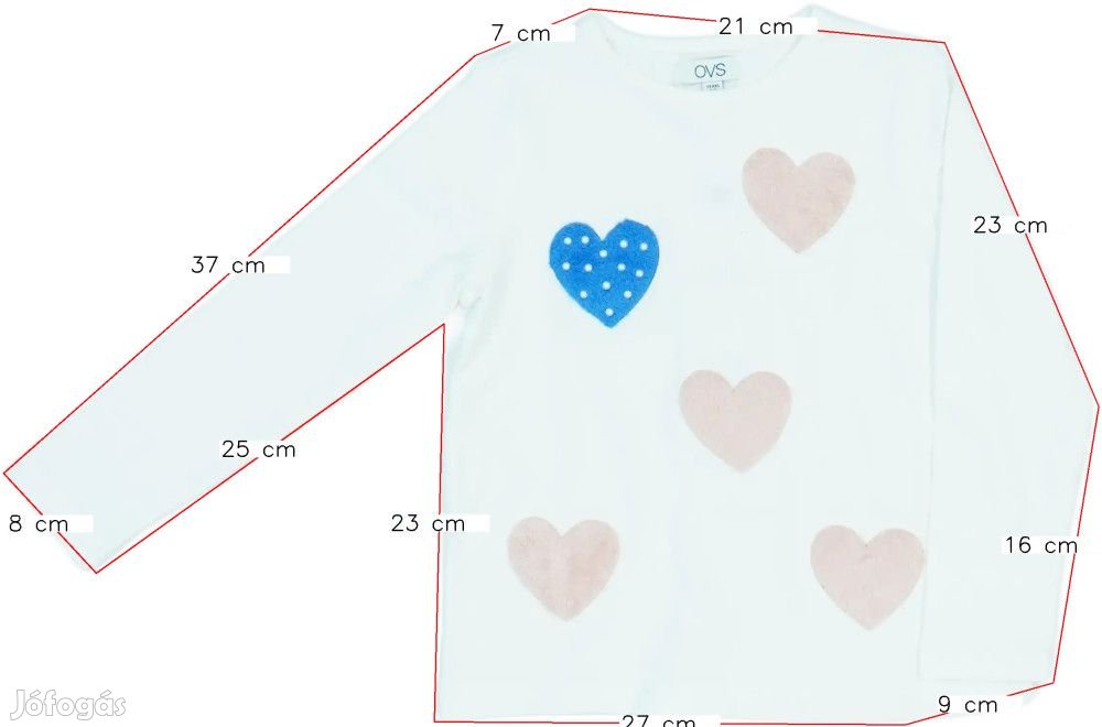 OVS Új (címkés) Lány Hosszú ujjú felső (Méret: 104)