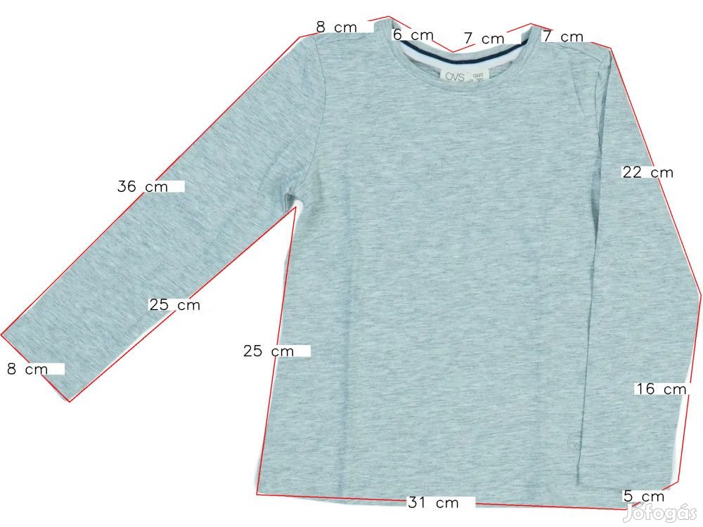 OVS Új (címkés) Lány Hosszú ujjú felső (Méret: 104)