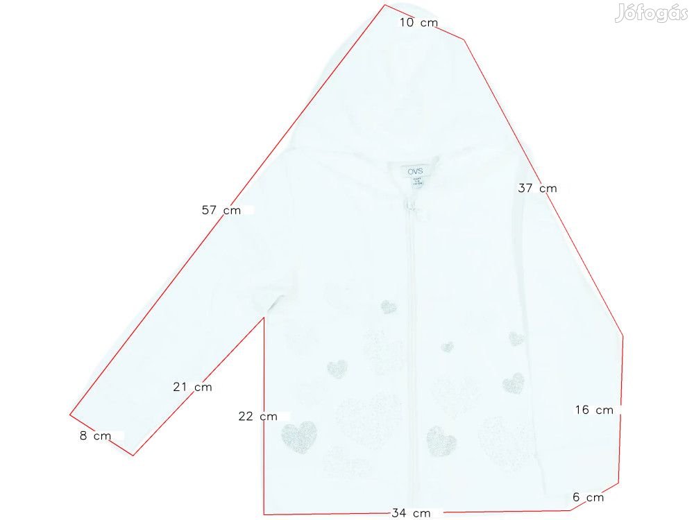 OVS Új (címkés) Lány Kapucnis pulóver (Méret: 104)