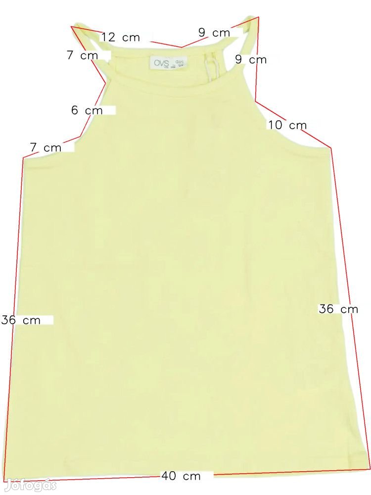 OVS Új (címkés) Lány Lányka / Női ujjatlan póló / top (Méret: 134)