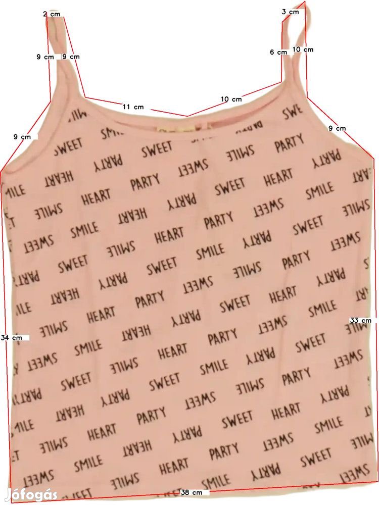 OVS Új (címkés) Lány Lányka / Női ujjatlan póló / top (Méret: 146)