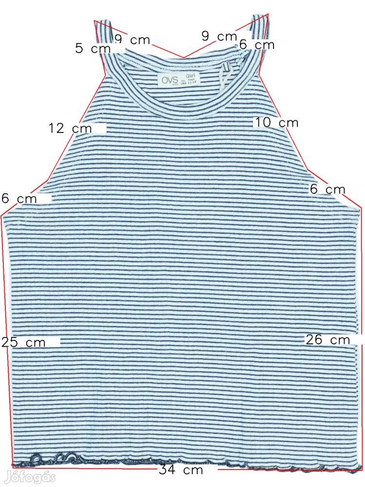 OVS Új (címkés) Lány Lányka / Női ujjatlan póló / top (Méret: 152)