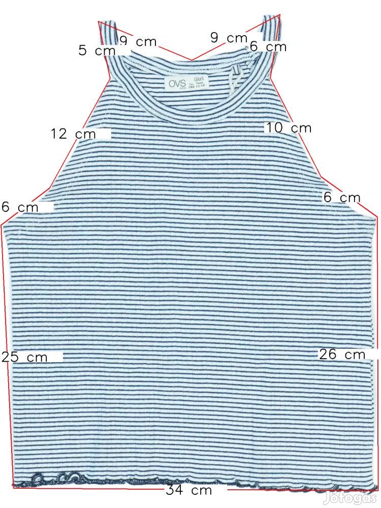 OVS Új (címkés) Lány Lányka / Női ujjatlan póló / top (Méret: 152)