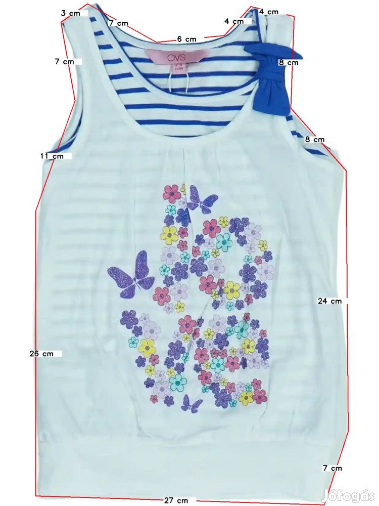 OVS Új (címkés) Lány Lányka / Női ujjatlan póló / top (Méret: 98)