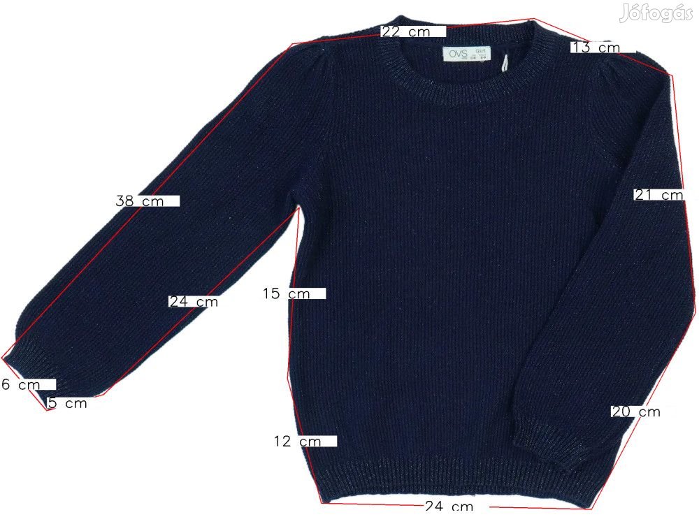 OVS Új (címkés) Lány Pulóver (Méret: 116)
