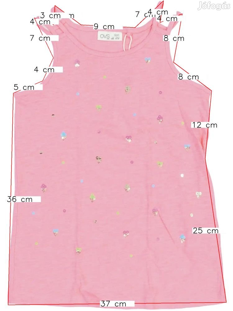 OVS Új (hibás) Lány Lányka / Női ujjatlan póló / top (Méret: 140)