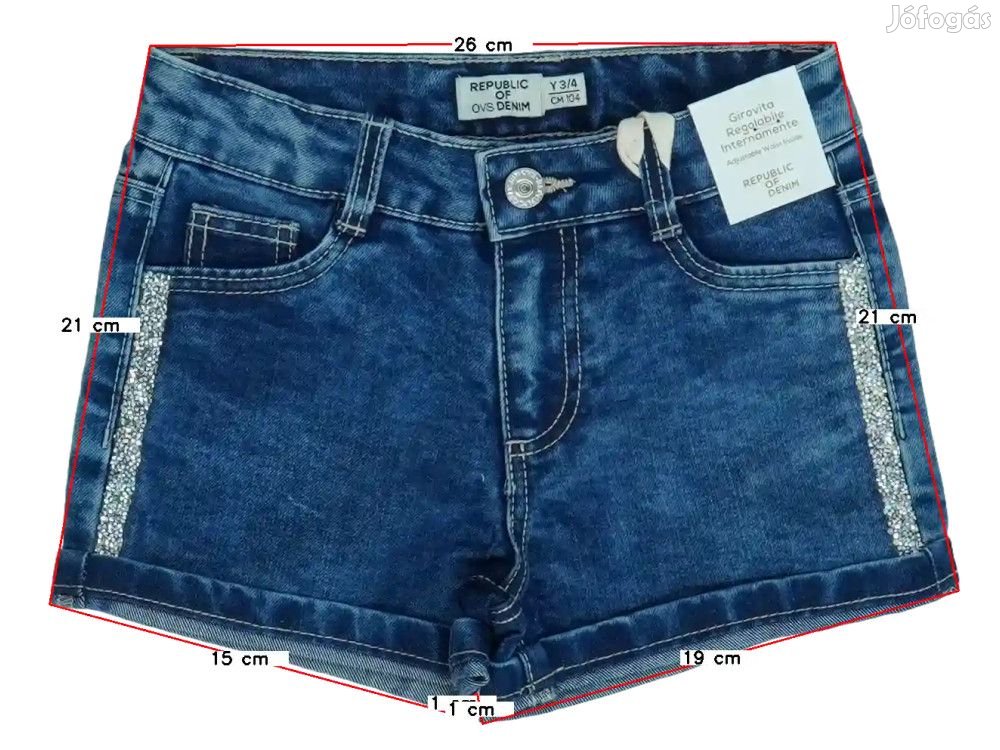 OVS - Republic of Denim Új (címkés) Lány Rövidnadrág (Méret: 104)