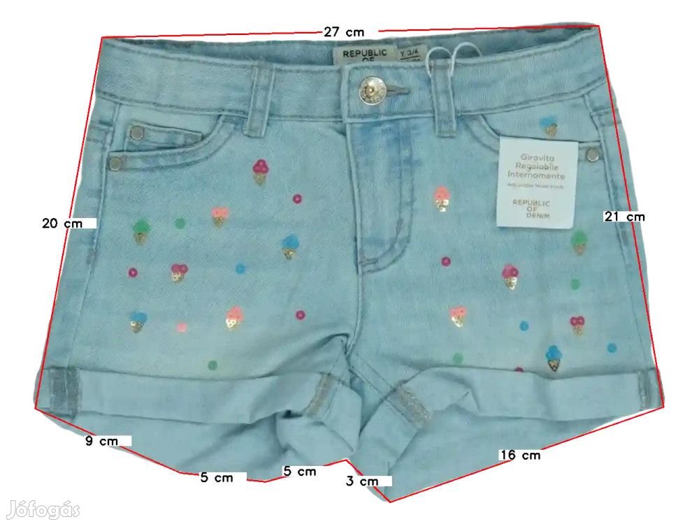 OVS - Republic of Denim Új (címkés) Lány Rövidnadrág (Méret: 104)